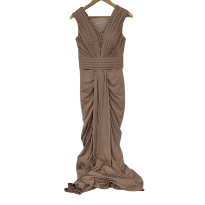 Bariano Womens Scarlett Off-Shoulder Dress in Diamanté Colour Size 12 | Brand New | RRP $329.95