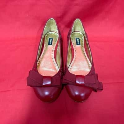 Mimco Women's Ballet Flats  Size 36  Red 