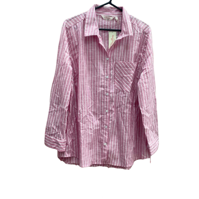 Millers Womens Size 16 Pink Volume Cotton Stripe Shirt