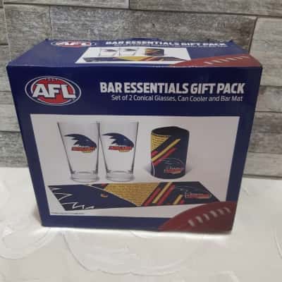 Adelaide Crows Bar Essentials Gift Pack Bar Can Cooler More
