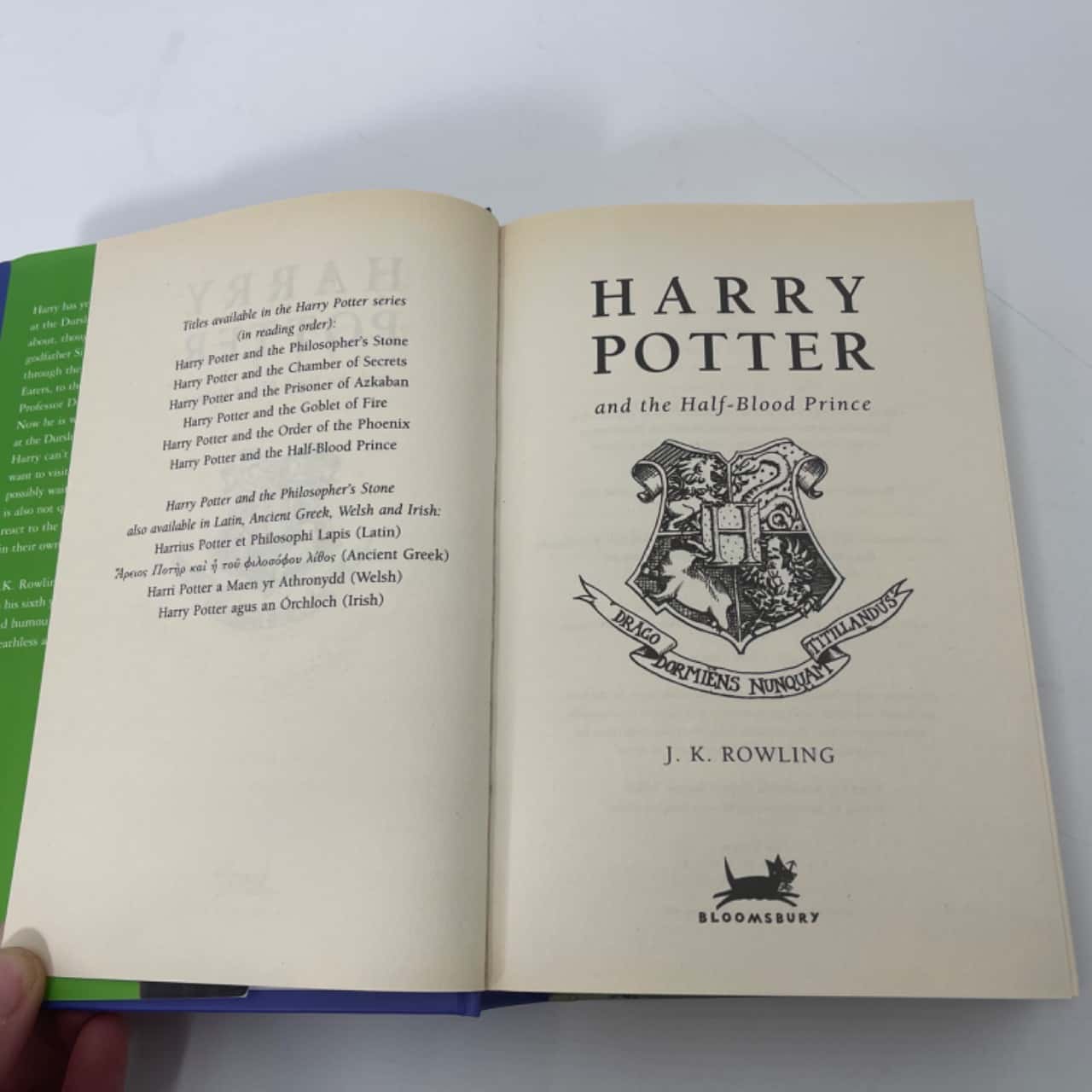 Harry Potter and the HalfBlood Prince First Edition hardcover