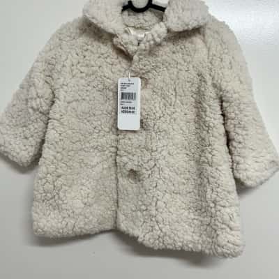 David Jones Kid's Size 12-18m Jacket - White 