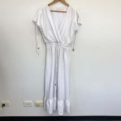 The Fated White Sleeveless Maxi Dress  Size 8 