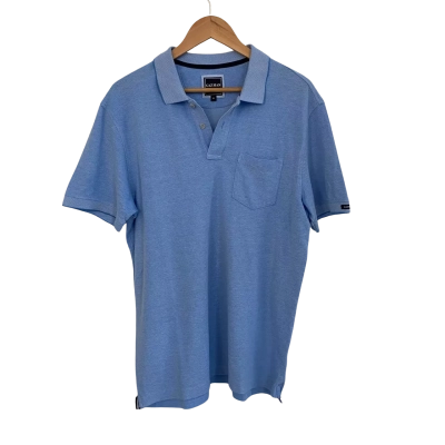 Gazman Mens  Size M Polo Shirt Blue 
