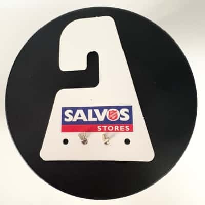 925 Sterling Silver V Stud Earrings 