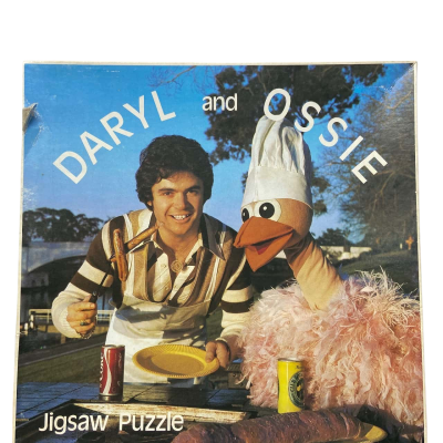 Vintage 1980s “Hey Hey it’s Saturday” Daryl and Ossie Sizzling Snags jigsaw puzzle 300 pieces 