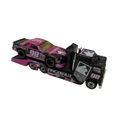 Matchbox 98 Fingerhut Racing NASCAR + Hauler Diecast