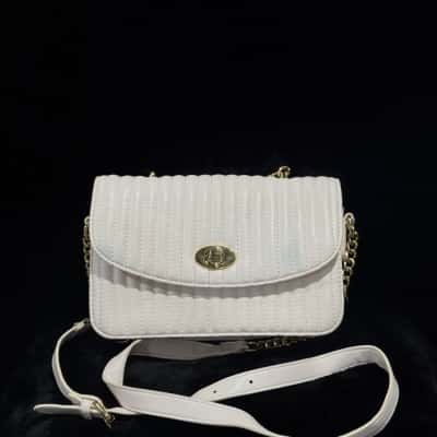 Steve Madden Womens White cross body bag
