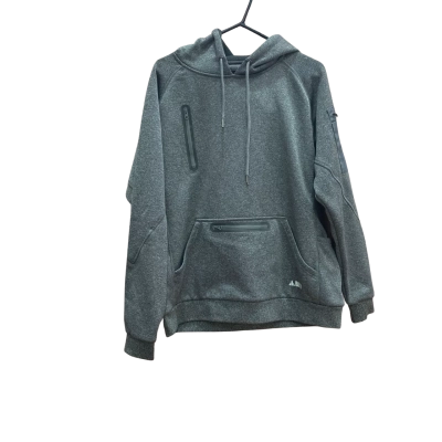  BAD Workwear Mens Size M Grey Waterproof Fleece Hoodie