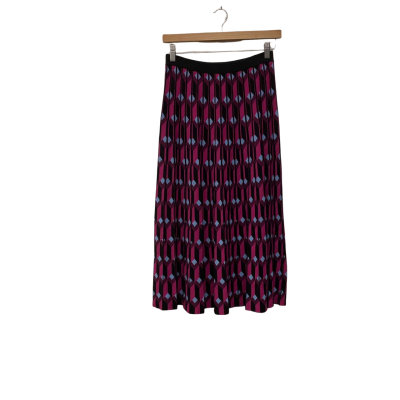 Veronica Maine Womens  Size 12 / 14 Midi Skirt Multicoloured / Pattern 