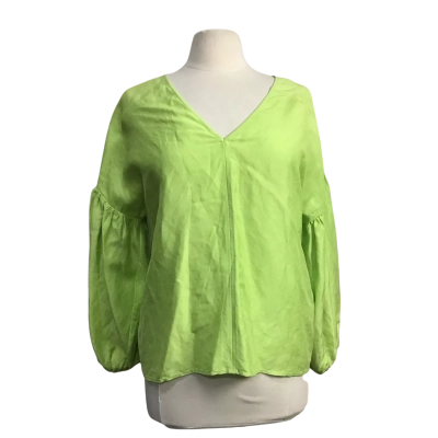 Country Road Womens  Size 8 Linen Blend Green Top