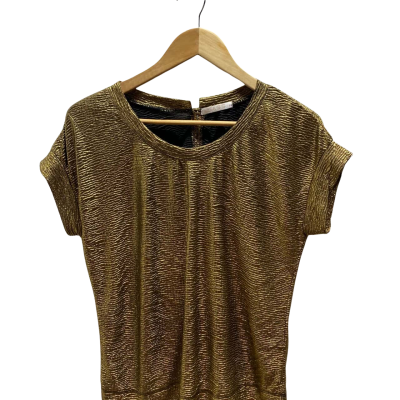 Sass Womens Size 8 Gold Top