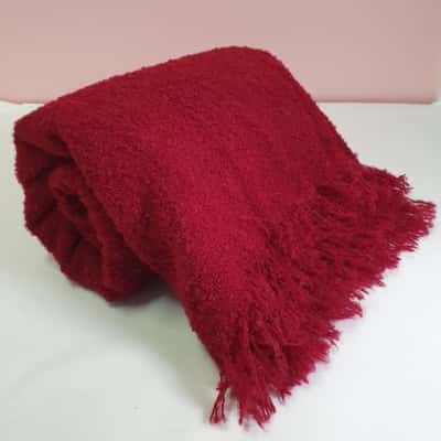 Australian Country Weavers Mohair/Alpaca Throw Wine Red