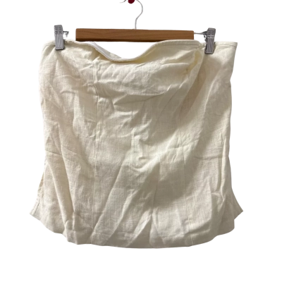 BNWT Ivory Stephanie Linen Tube Top - Size 16
