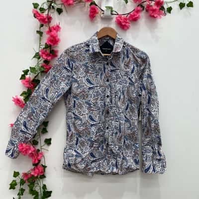 Tarocash Mens Printed Shirt Size M Multicoloured / Pattern 