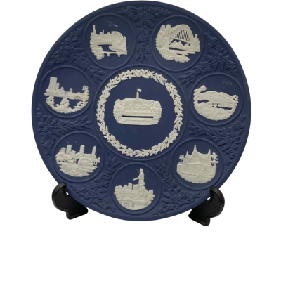 Wedgwood Portland blue jasper ware  Australian cities 