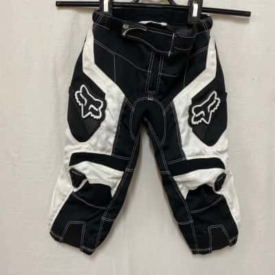  Kids Fox Racing Motocross Pants Black and White size 2/3