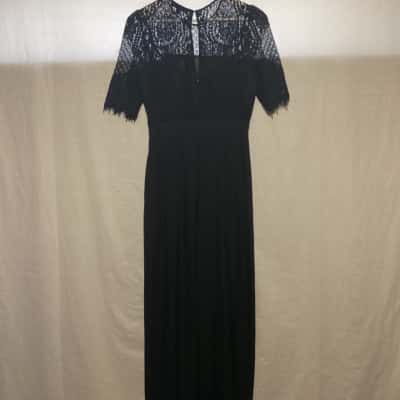  Womens  Size 8 Jumpsuit Black  