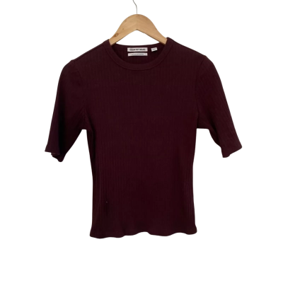 Country Road Womens  Size S 3/4 Sleeve Top Maroon 