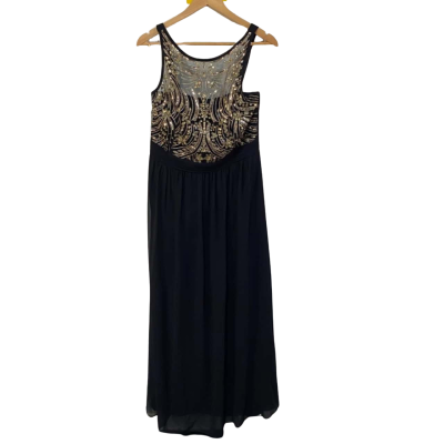BNWT Chase  Womens  Size 16 Black  / Gold Dress