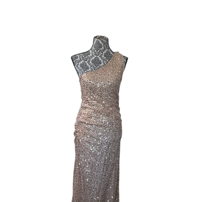 Dazie Womens  Size 12 Formal Dress Beige / Off White 