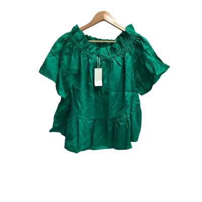 Adorne Womens  Size 12 Off-the-shoulder Top Green 