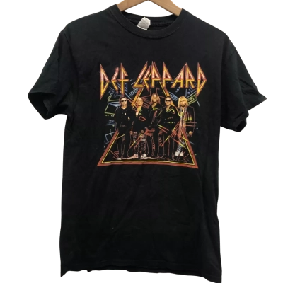 Gildan Def Lepard 2018 Tour Asia/Australia Top Size M Black  
