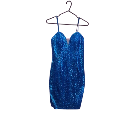 Miss Anne Womens  Size 12 Cocktail Dress Blue 