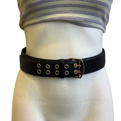 Saba Women's  Size M Leather Belt Black 