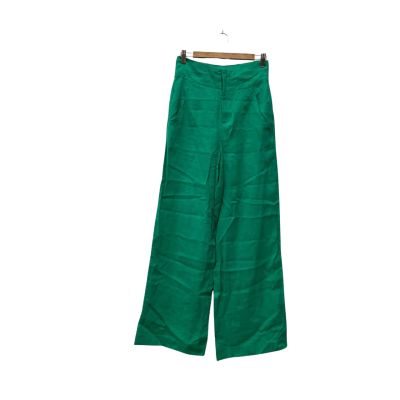 Seed Heritage Womens  Size 8 Wide Leg Pants Bright Mint 
