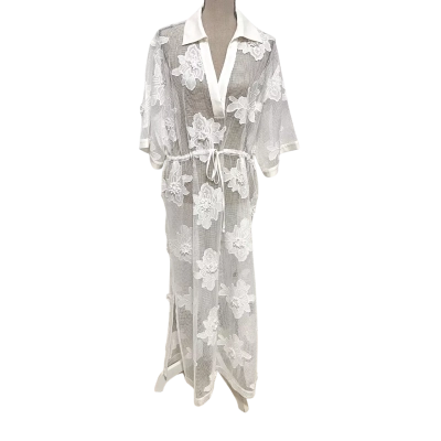 Decjuba Womens  Size 16 Midi Dress / Shirt Dress White 