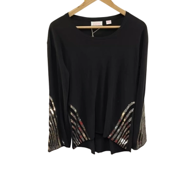 BNWT Sass & Bide Womens  Size XXS Long Sleeve Shirt Black  RRP $250