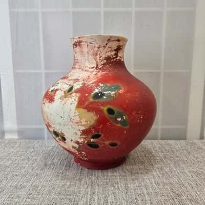 Vintage English Studio Pottery Vase – No.13 D – Hand Painted