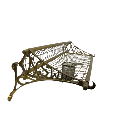 Vintage Brass NSW Railway Luggage Rack