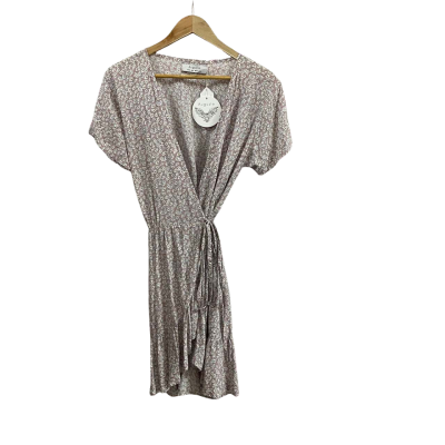 Auguste The Label Womens  Size 12 Daisy Love Wrap Mini Dress Blush