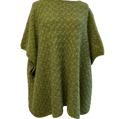 “Carrargdonn” Irish-merino wool ponchos-Significant Other Womens  Size 0 Poncho Green 
