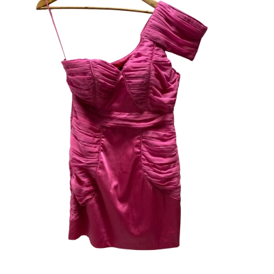 Seduce Womens Pink Asymmetrical Dress Size 14