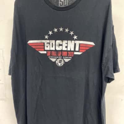 50 cent tour 2023 Mens  Size XXL Short Sleeve T-shirt Black  
