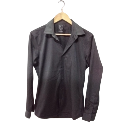 Yd. Mens  Size S Long Sleeve Shirt Black  