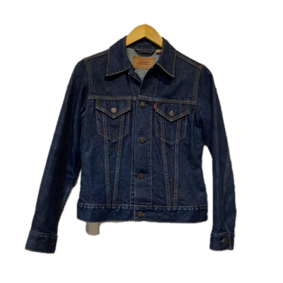 Levi Strauss & Co. Womens Jacket Size S Navy Blue Dark Wash Denim