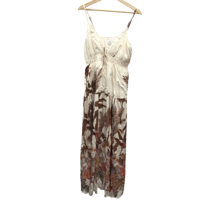 IRIS Maxi Womens  Size 12 Maxi Dress Brown / White 