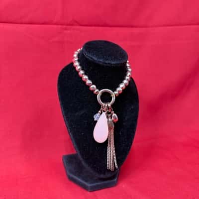 Rose Gold Tone Ball Bracelet