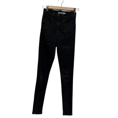 Levi's Mens “Mile high super skinny” Size 24 Black jeans