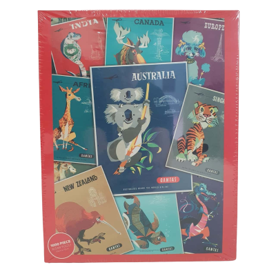 Impact Puzzles Qantas The Art Of Harry Rogers 1000 Piece Jigsaw Puzzle - New Sealed