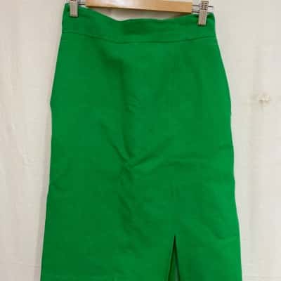 Oroton Womens  Size 8 A-Line Skirt Green 