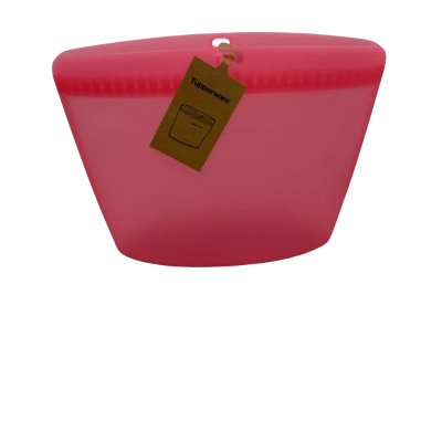 Tupperware X Large Silicone Bag Pink Original Packaging Brand New    (T&K)