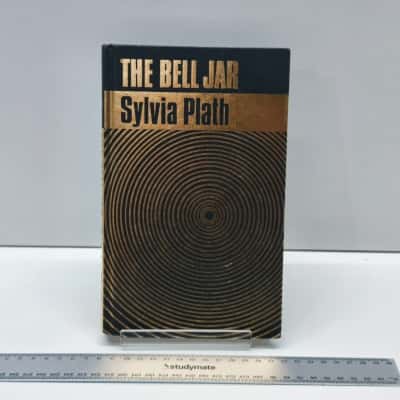 The Bell Jar Sylvia Plath Hardcover Classic Novel Book Gold Spiral Cover