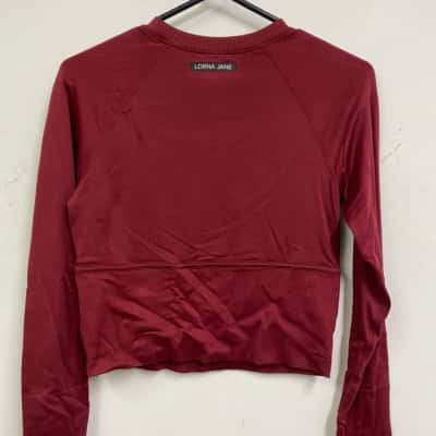 Lorna Jane Womens  Size S Sweater Maroon 