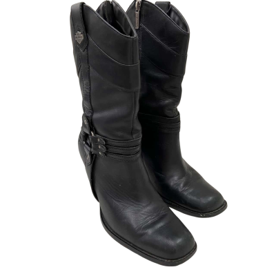 Harley Davidson - High Heel Leather Boots 
