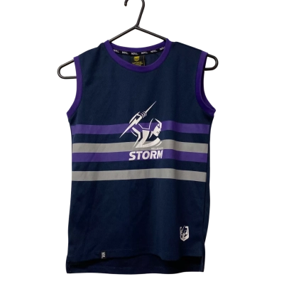 Kids NRL Melbourne Storm Size 10 Sport Top 